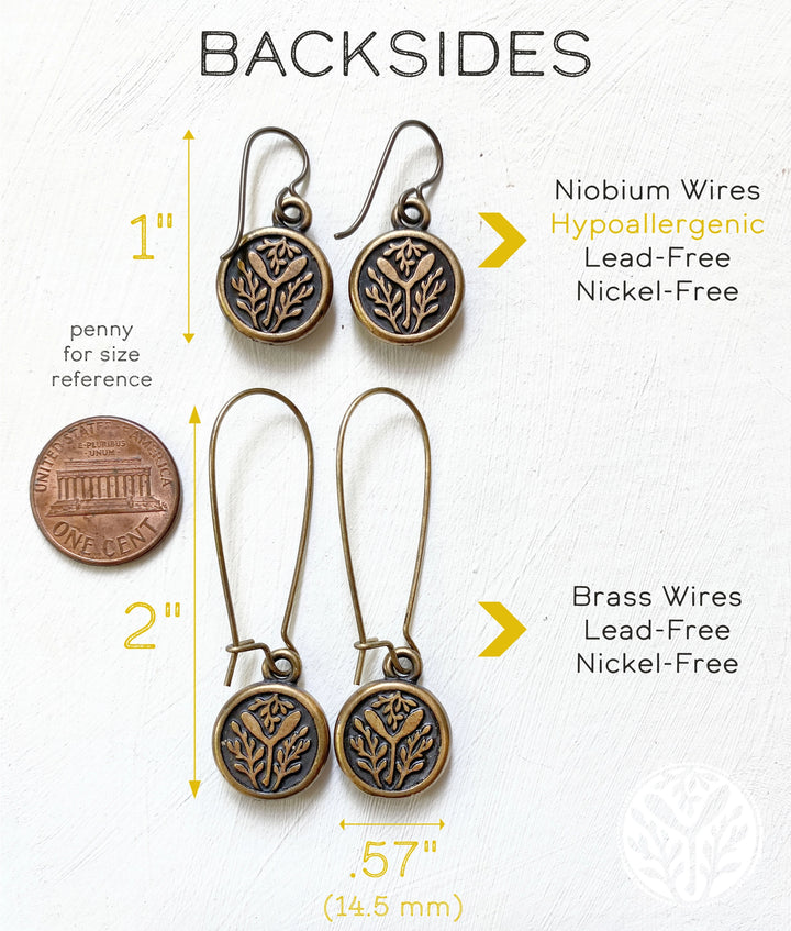 Seed & Sky 'Tiger' Earrings