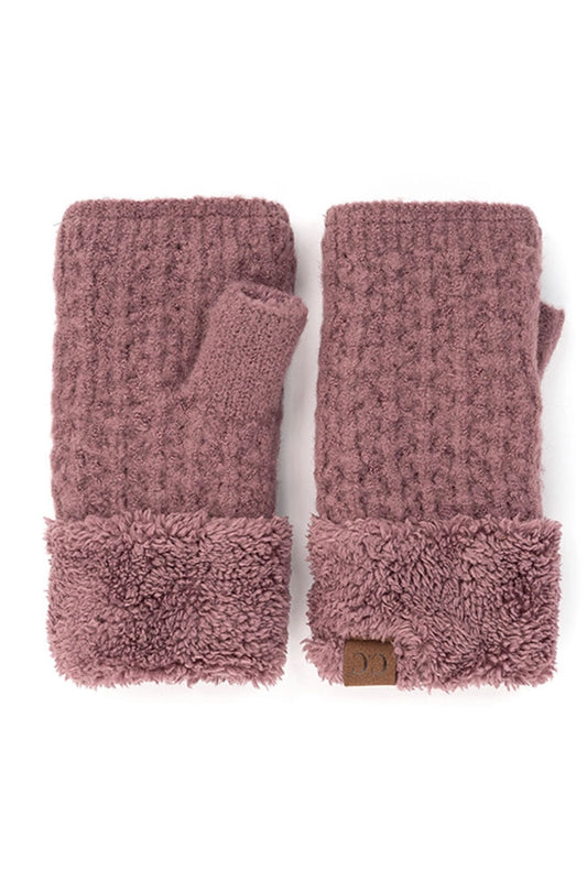 Smock Stitch Fingerless Gloves