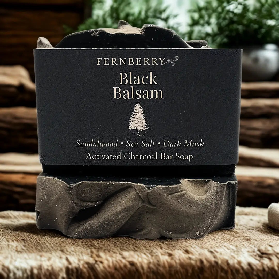 FernBerry Vegan Soap Slice - Black Balsam