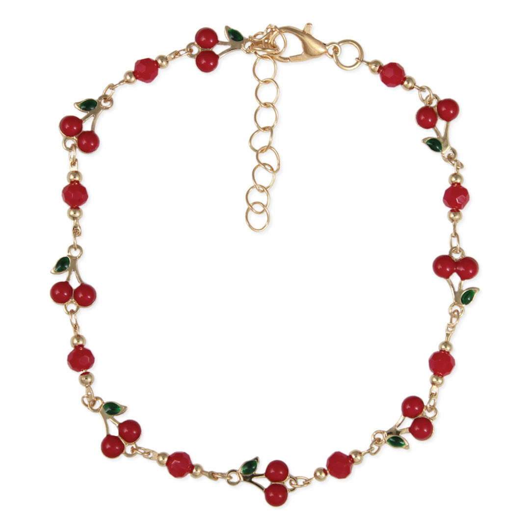 Sweet Cherries Anklet