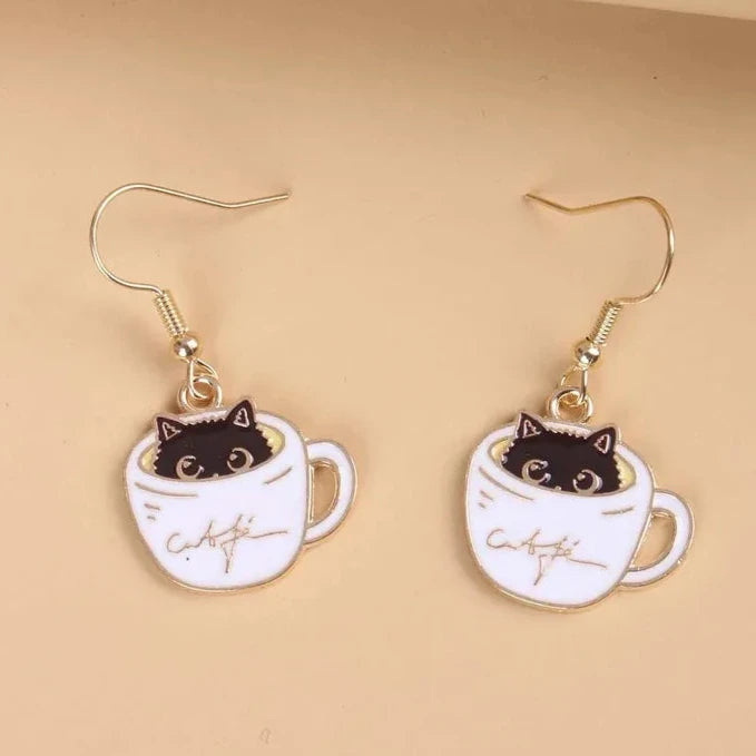 Coffee Cat Dangle