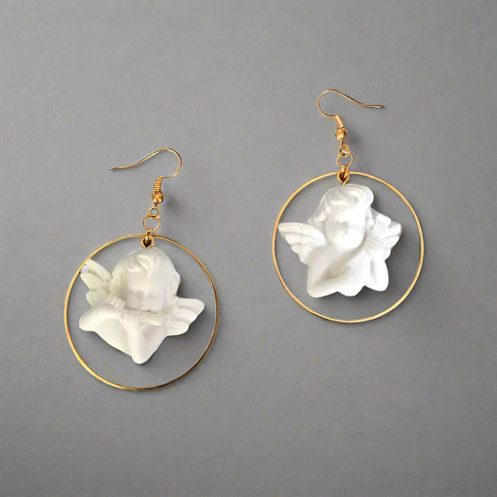 Angel In Hoop Dangles