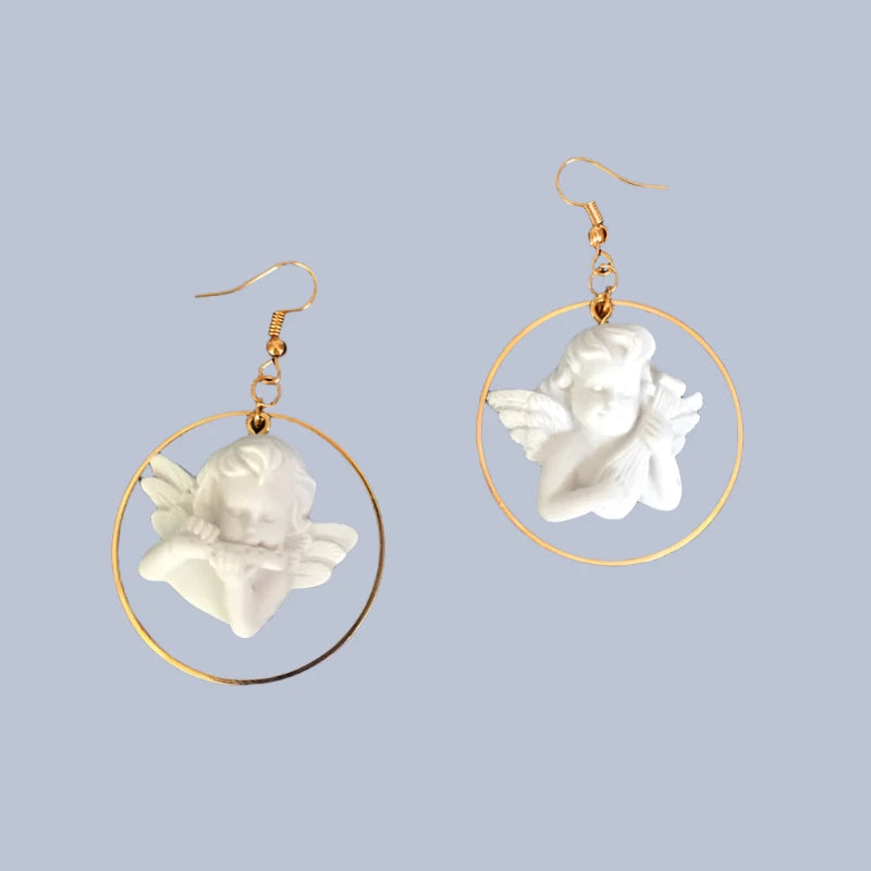 Angel In Hoop Dangles