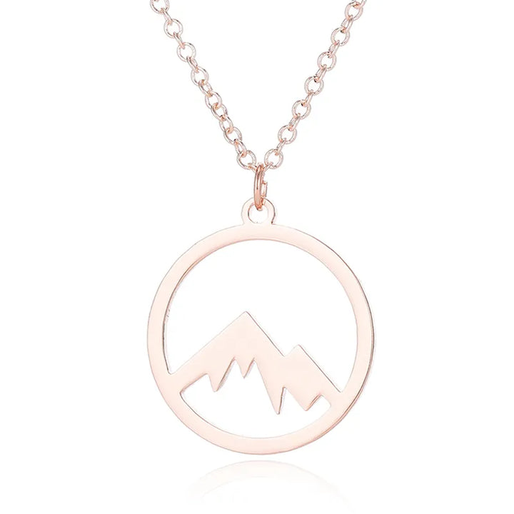 Mountain In Circle Necklace