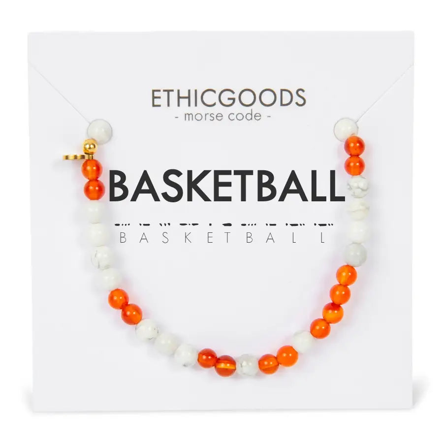 Morse Code Bracelet - BASKETBALL