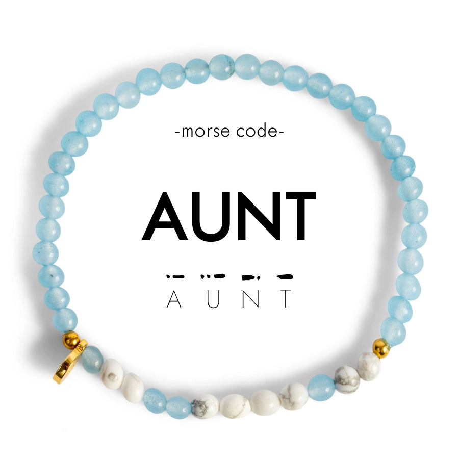 Morse Code Bracelet - AUNT