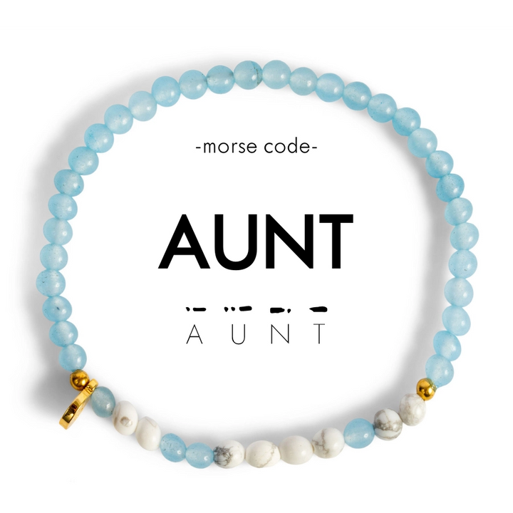 Morse Code Bracelet - AUNT