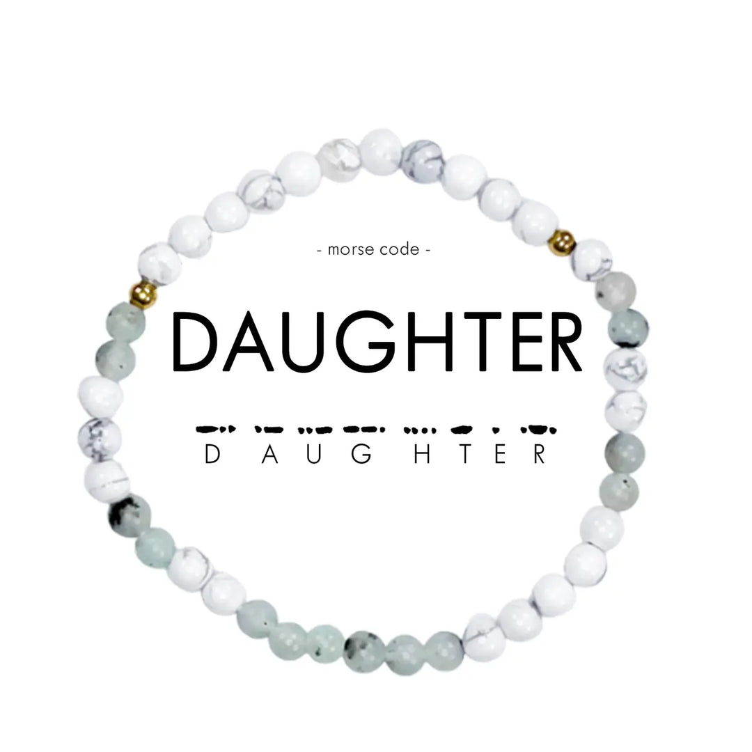 Morse Code Bracelet - DAUGHTER