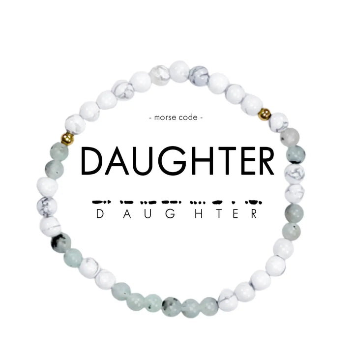 Morse Code Bracelet - DAUGHTER