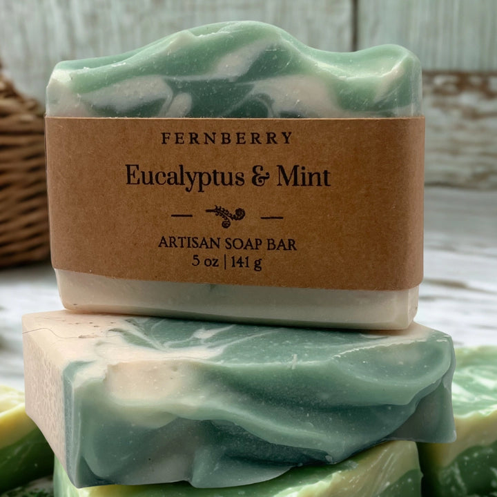 Fernberry Vegan Soap Slice - Eucalyptus + Mint