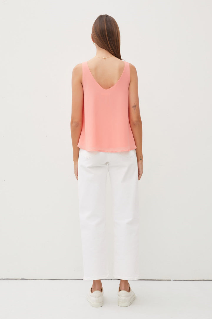 Chiffon Sleeveless Top