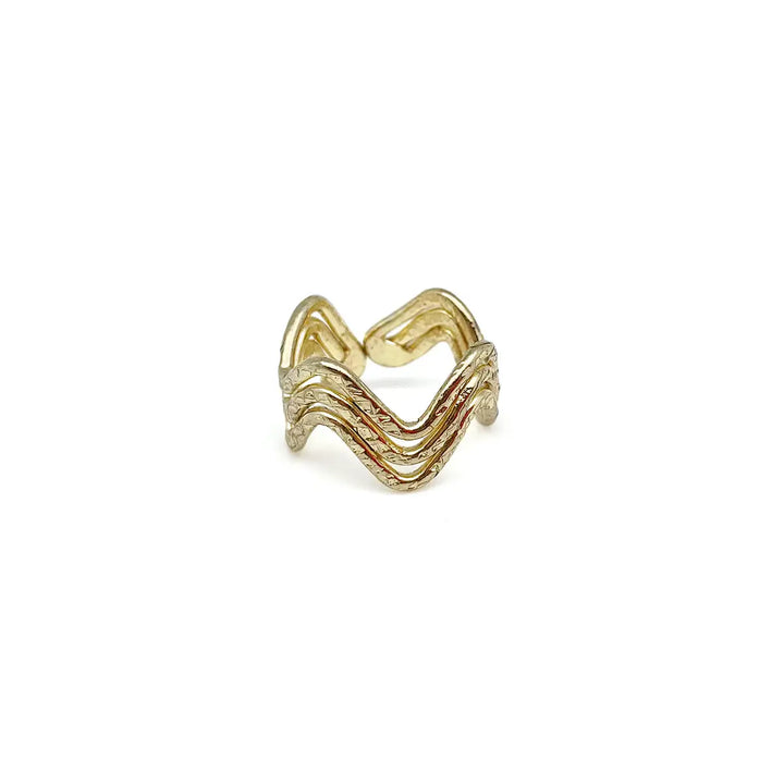 Anju Adjustable Brass Ring