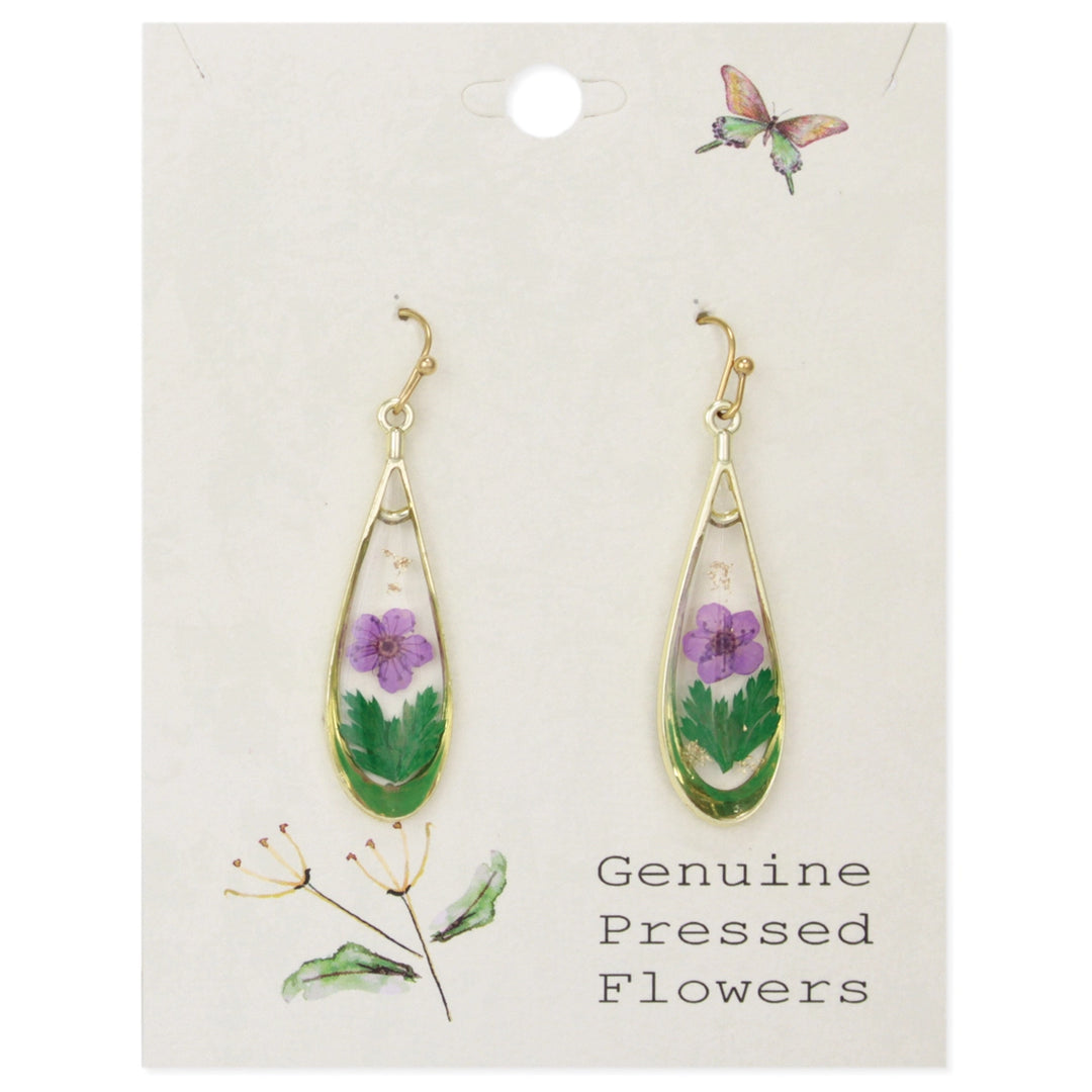 Pressed Flowers Earring Collection