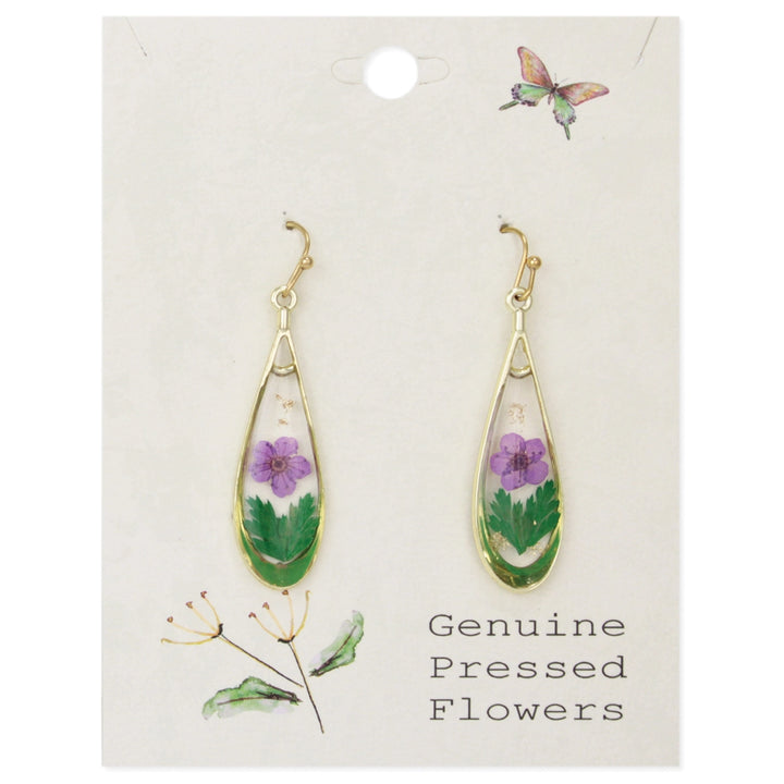 Pressed Flowers Earring Collection