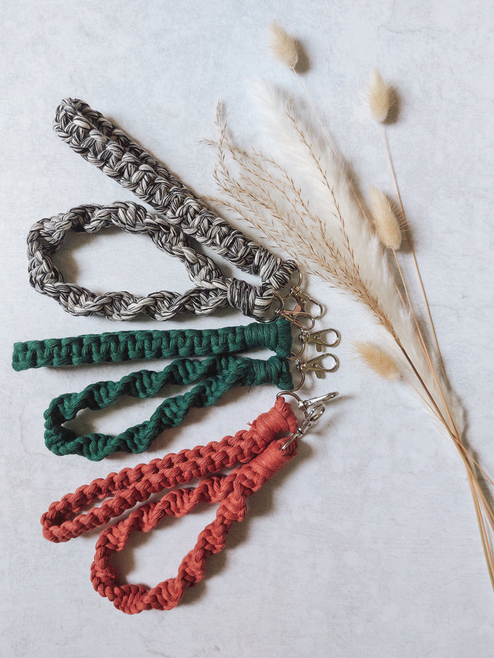 Macramé Wristlet - Fall Colors