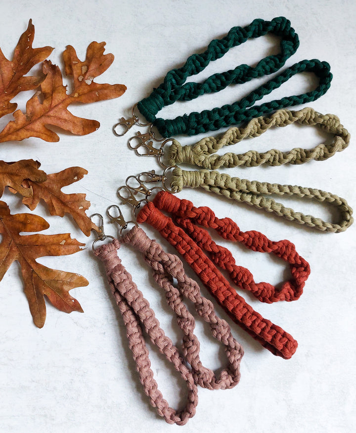 Macramé Wristlet - Fall Colors