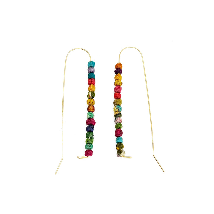 Aasha Beaded Needle Earrings