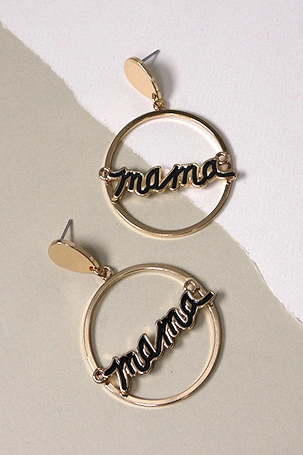 'Mama' Circle Dangles