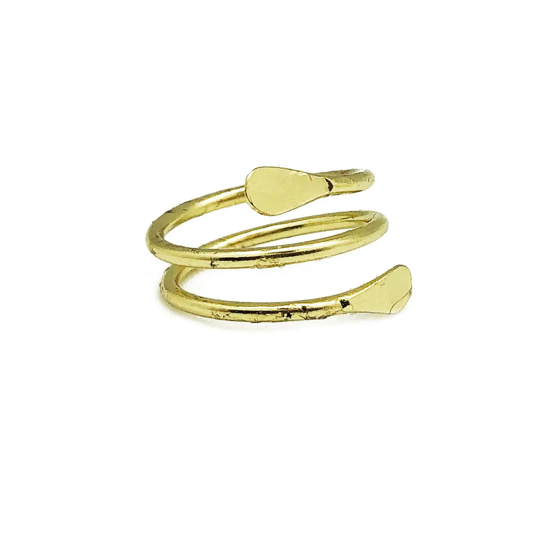 Anju Adjustable Brass Ring