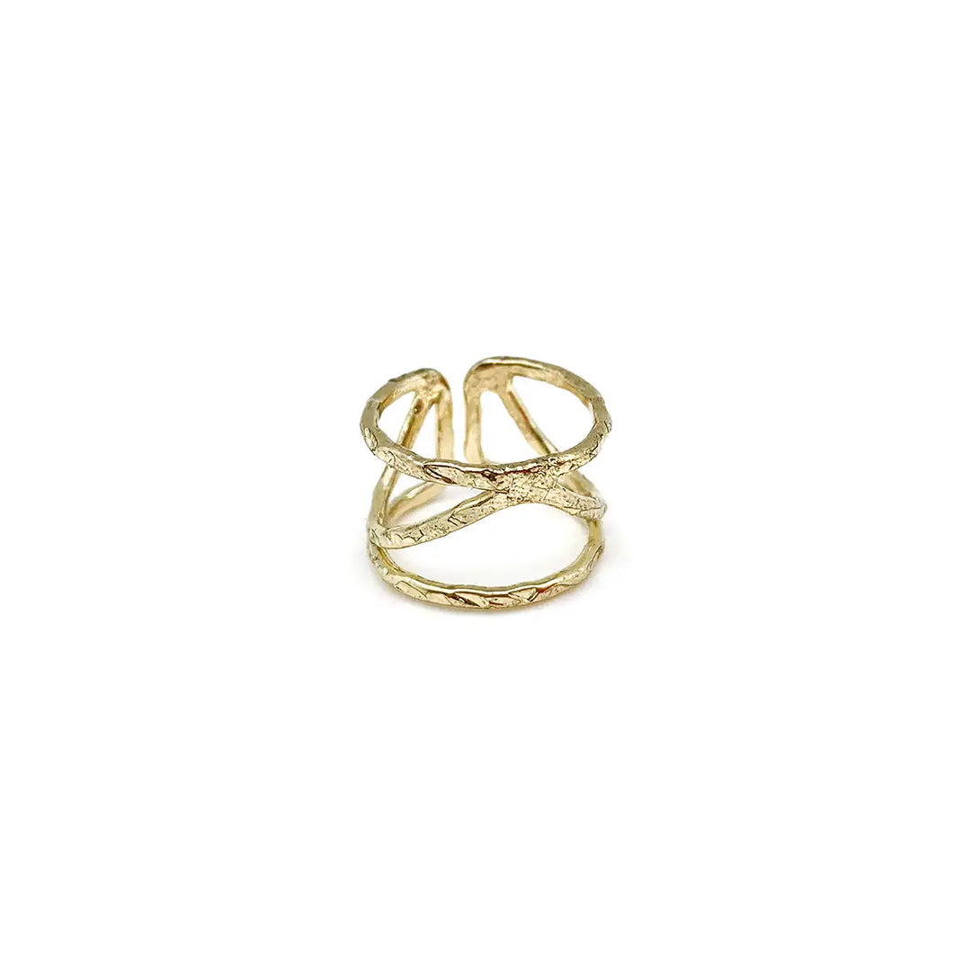 Anju Adjustable Brass Ring
