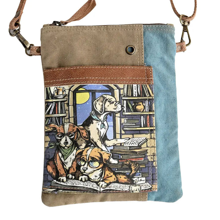 'Smart Puppies' Repurposed Canvas Bag