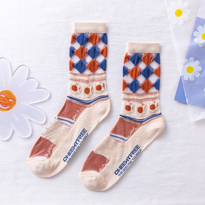 Retro Sheer Socks