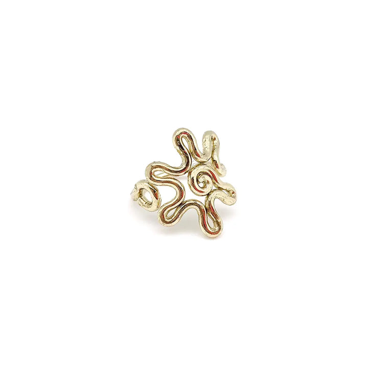 Anju Adjustable Brass Ring