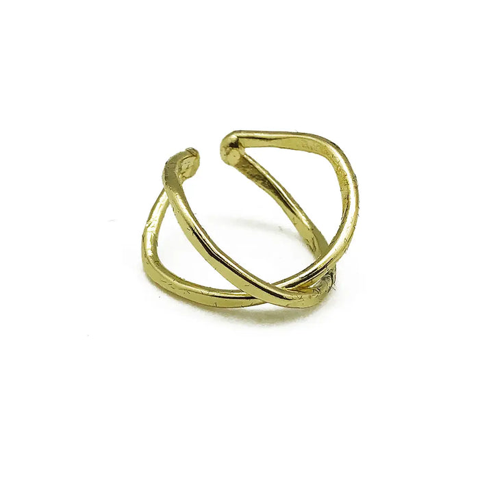 Anju Adjustable Brass Ring