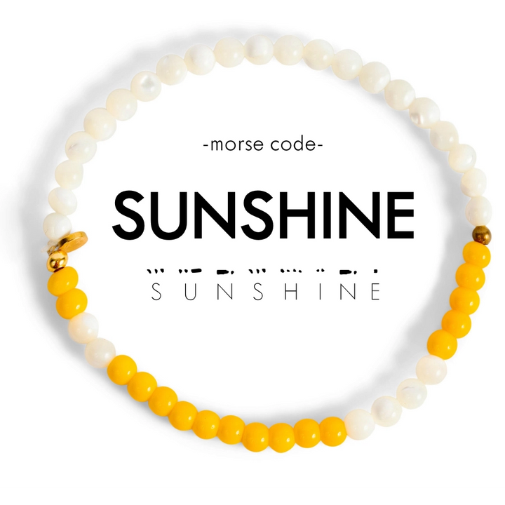 Morse Code Bracelet - SUNSHINE