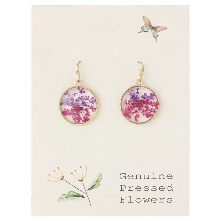 Pressed Flowers Earring Collection