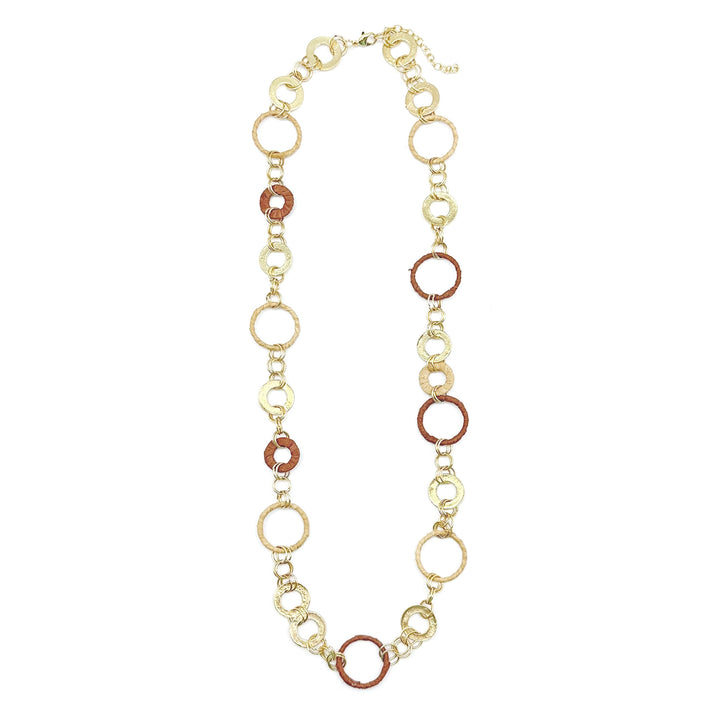 Sachi Raffia Necklace - Tan