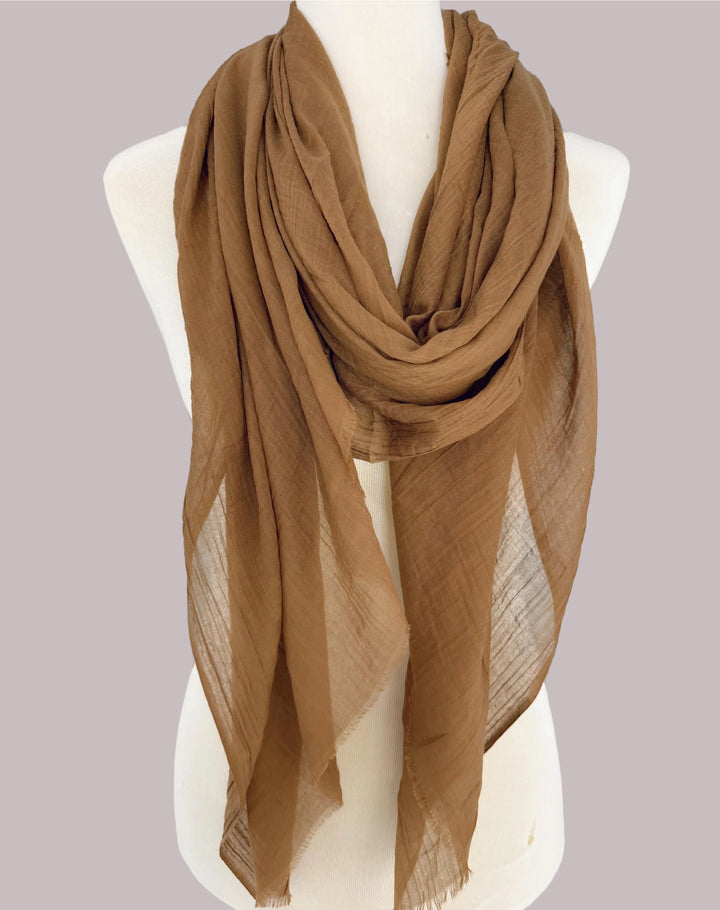 Lightweight Solid Color Scarf
