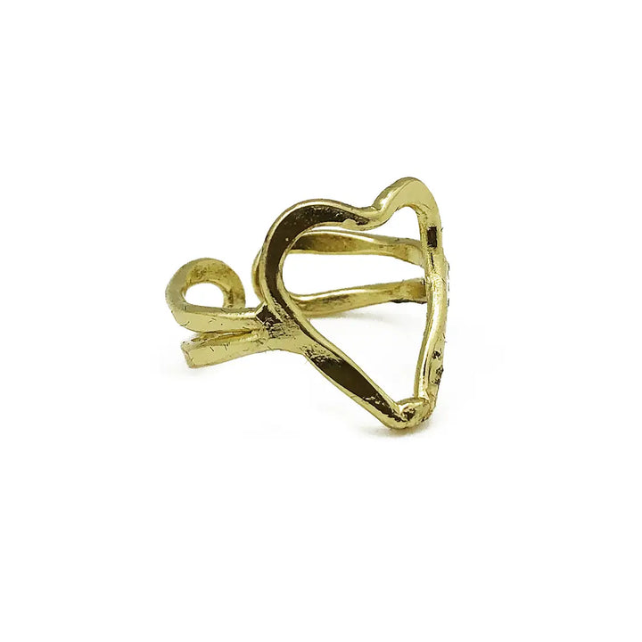 Anju Adjustable Brass Ring