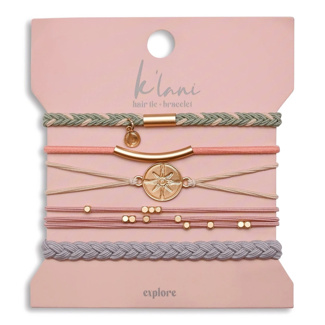 Athleisure Bracelet + Hair Tie Set