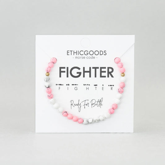 Morse Code Bracelet - FIGHTER