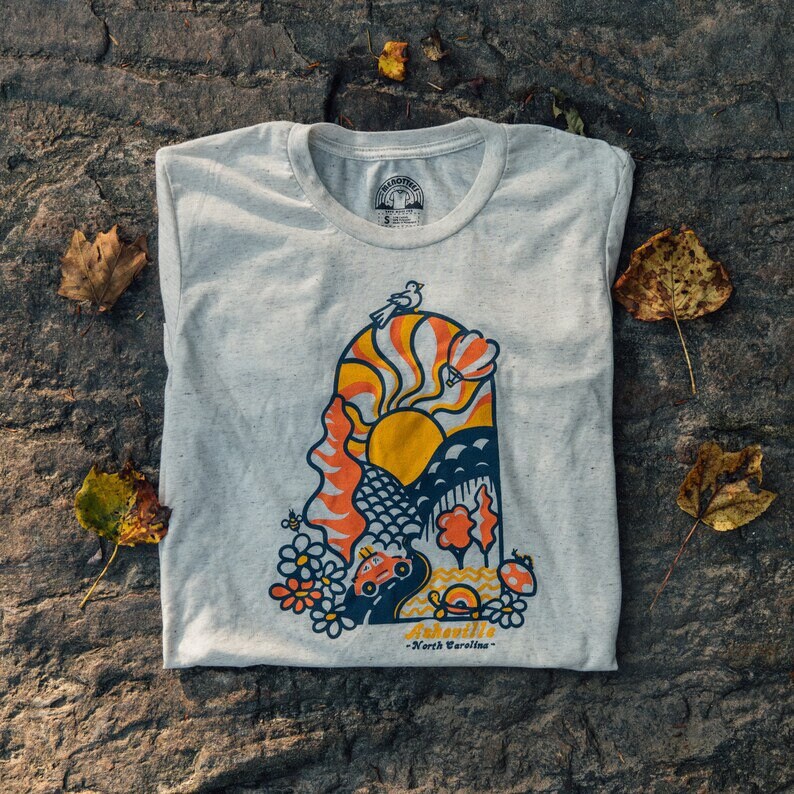 Groovy Day Asheville Tee