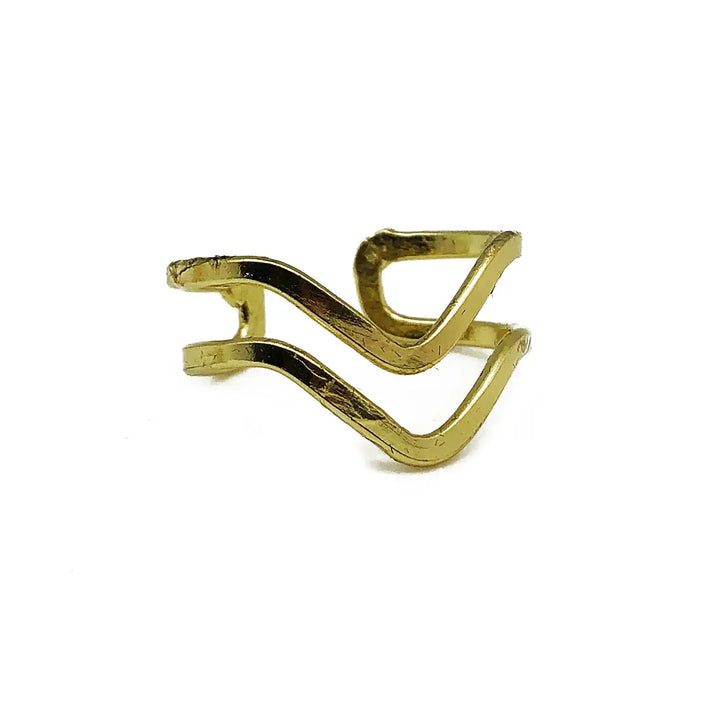 Anju Adjustable Brass Ring