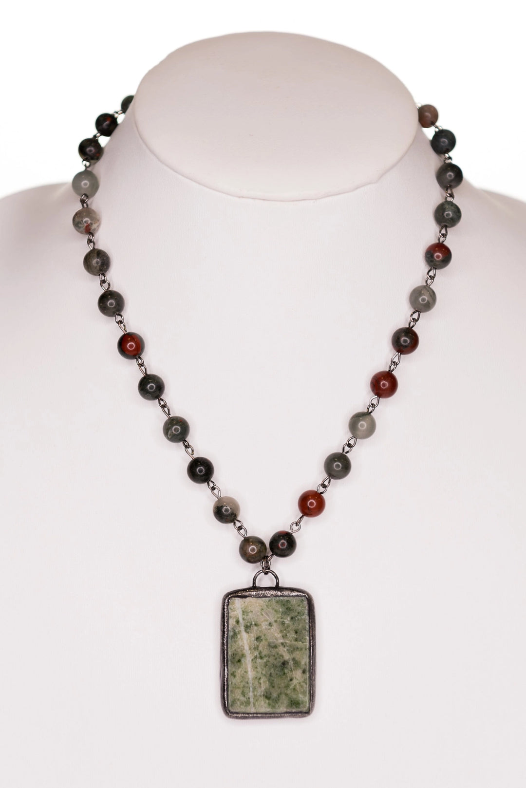 Jasper Beaded Pendant