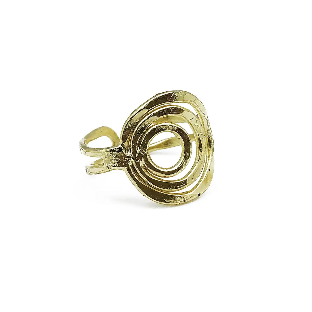 Anju Adjustable Brass Ring