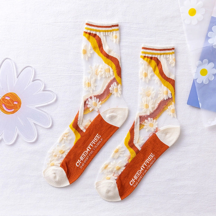 Retro Sheer Socks