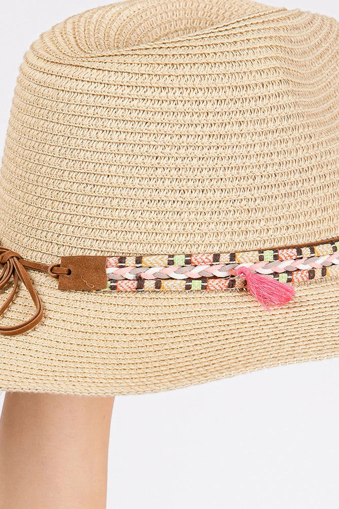 Boho Tassel Lightweight Panama Hat