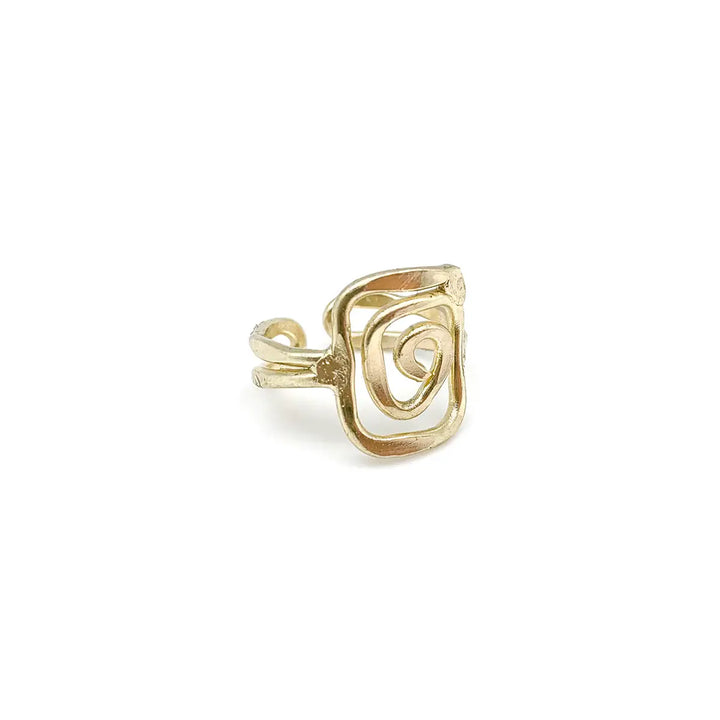 Anju Adjustable Brass Ring
