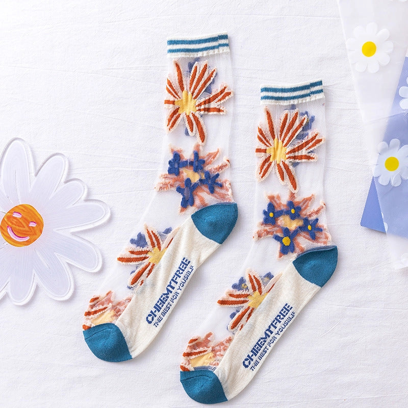 Retro Sheer Socks