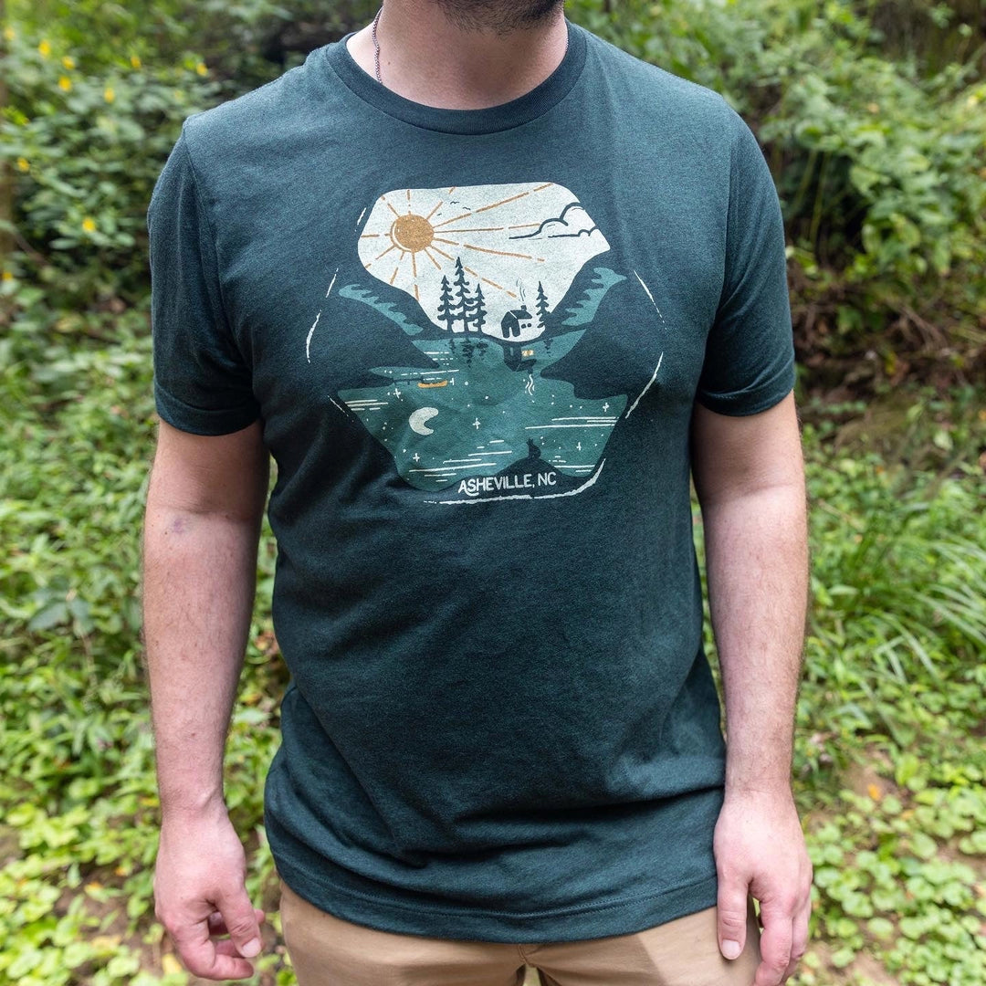 Asheville 'Reflection' Short Sleeve Top