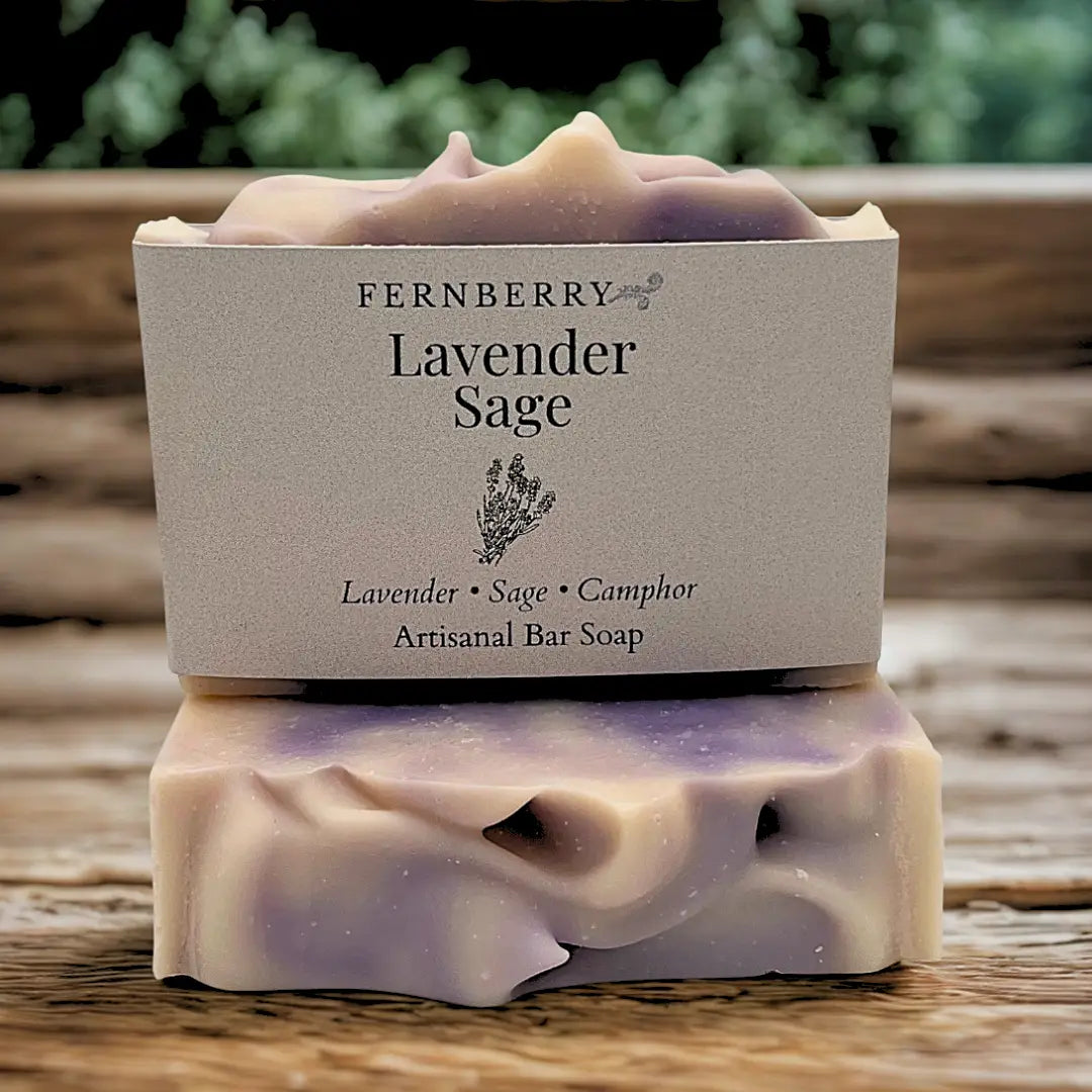Fernberry Vegan Soap Slice - Lavender Sage