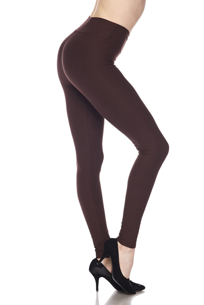 Solid Color Brushed Legging