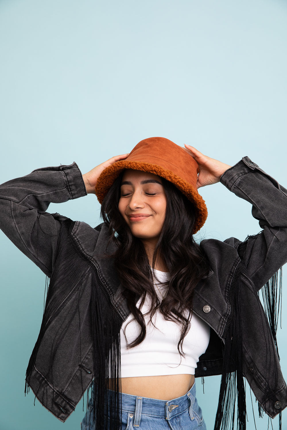 Reversible Teddy Suede Bucket Hat – Charmed Boutique