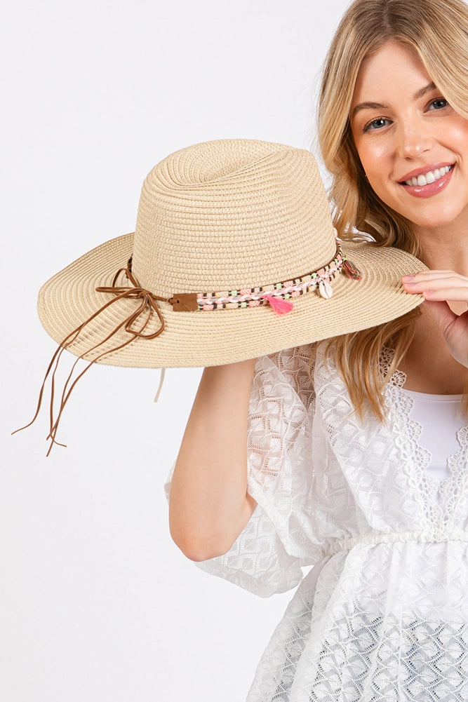 Boho Tassel Lightweight Panama Hat