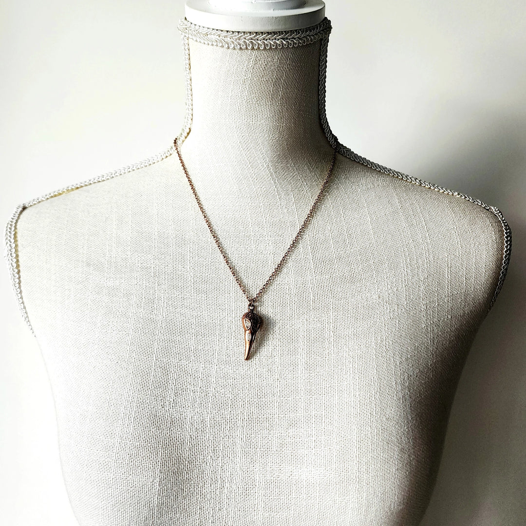 Antique Copper Raven's Relic Necklace