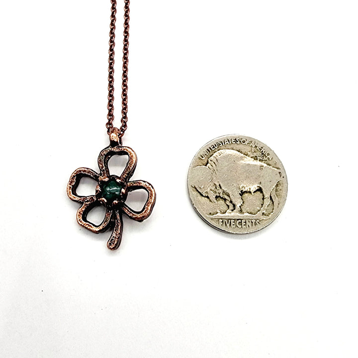 Emerald Four Leaf Clover Necklace